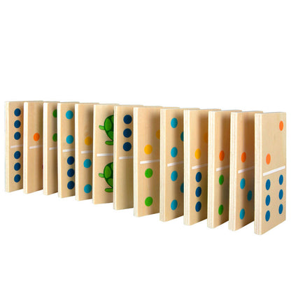 Domino in legno a forma di animali 29 pezzi