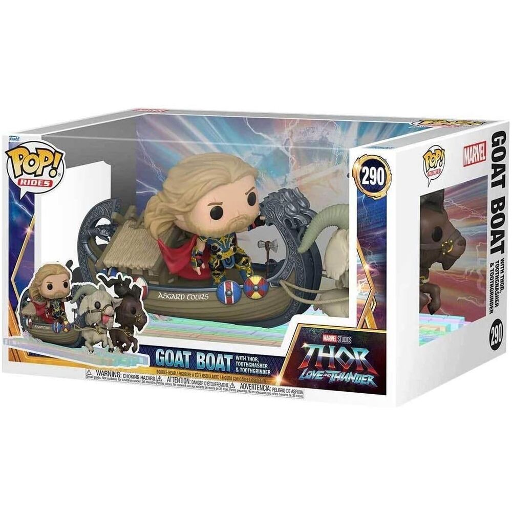Figura POP de Thor de Marvel: Amor y Trueno Thor Cabra en Barco