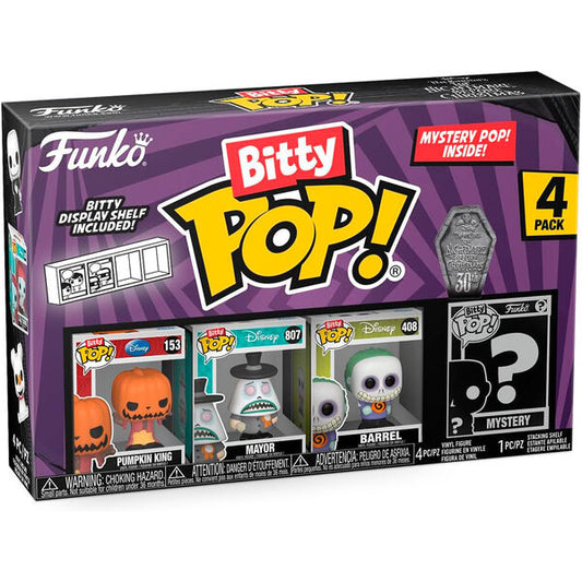Confezione blister da 4 personaggi Bitty POP Disney Nightmare Before Christmas Re Zucca