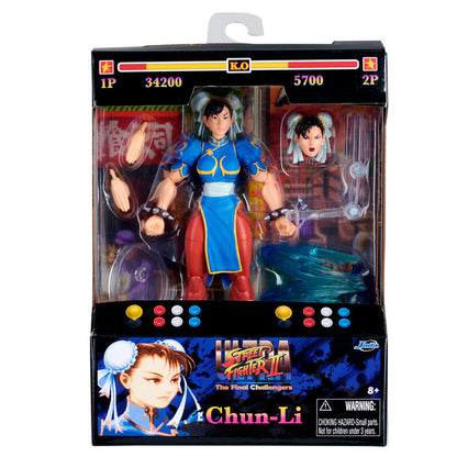 Action figure di Chun Li tratta da Street Fighter II alta 15 cm