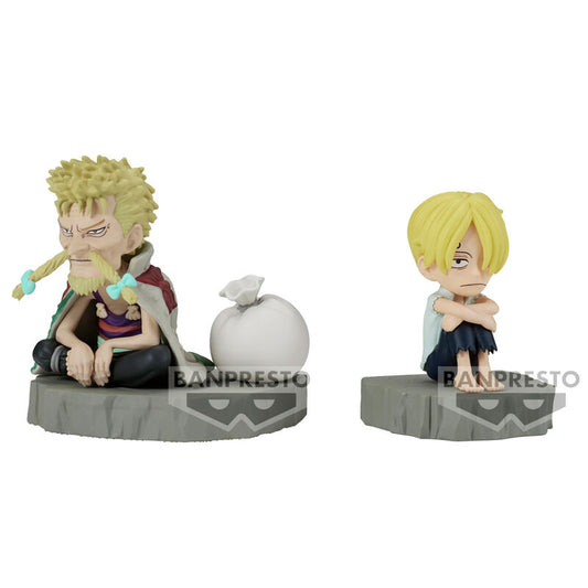 sanji & zeff figure world collectable stories one piece 6cm