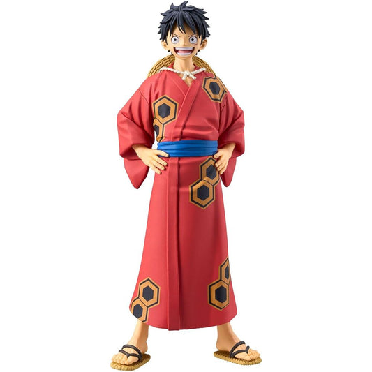 figure monkey d luffy wanokuni yukata the grandline series one piece 16cm