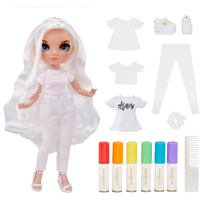 blue eyes rainbow high doll 26cm