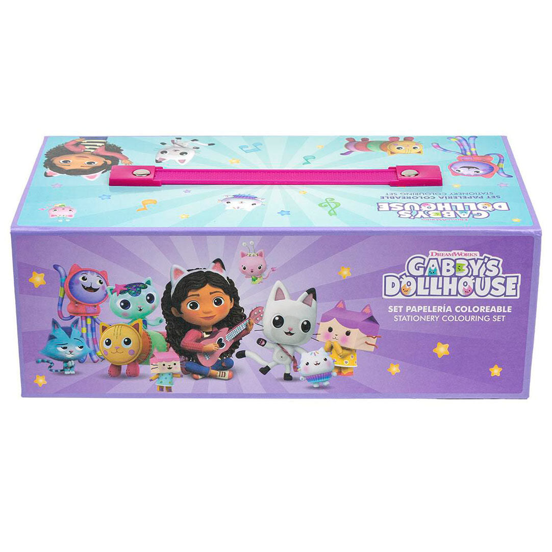 Gabby's Dollhouse Colorable Stationery Case