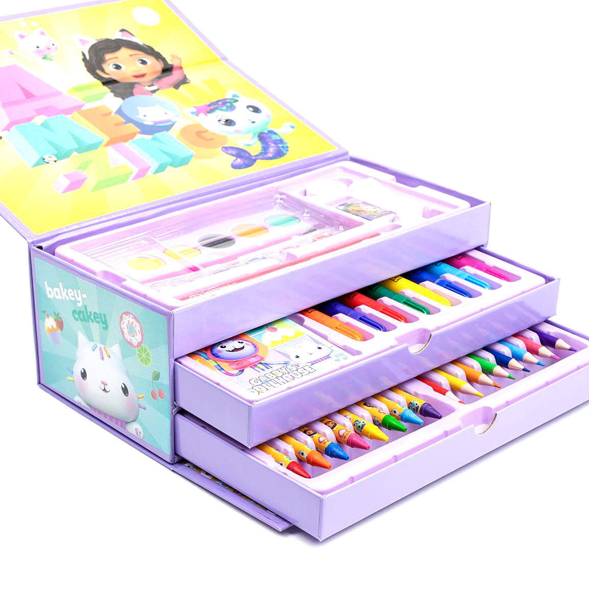 Gabby's Dollhouse Colorable Stationery Case