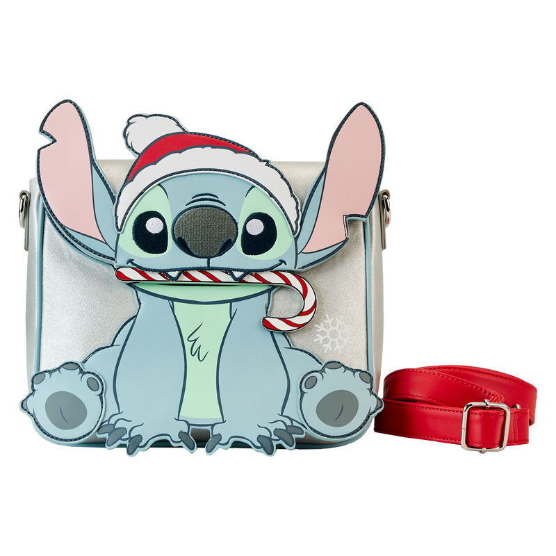 Disney Loungefly Holiday Stitch Glitzertasche