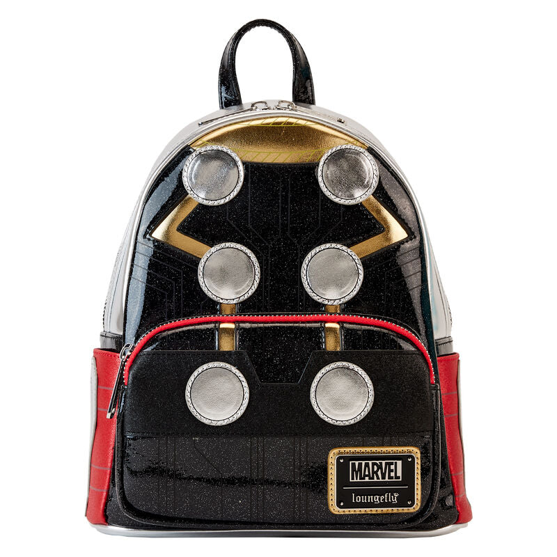 Mochila Loungefly de Thor metálico de Marvel de 26 cm