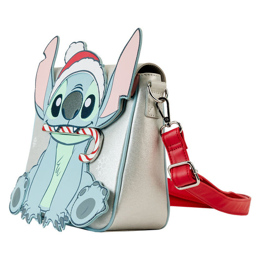 disney loungefly holiday stitch glitter bag