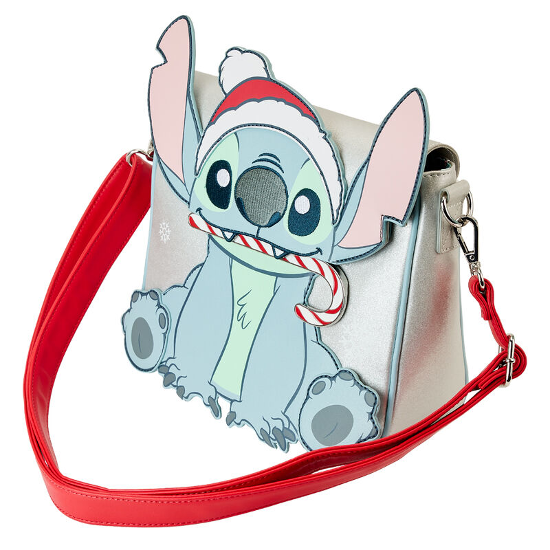 Disney Loungefly Holiday Stitch Glitzertasche