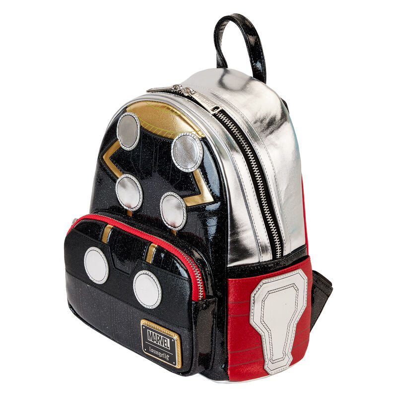 Mochila Loungefly de Thor metálico de Marvel de 26 cm