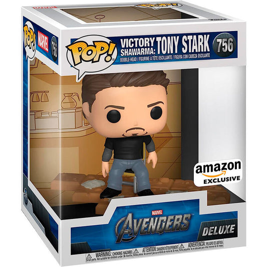 marvel avengers tony stark pop deluxe figure exclusive