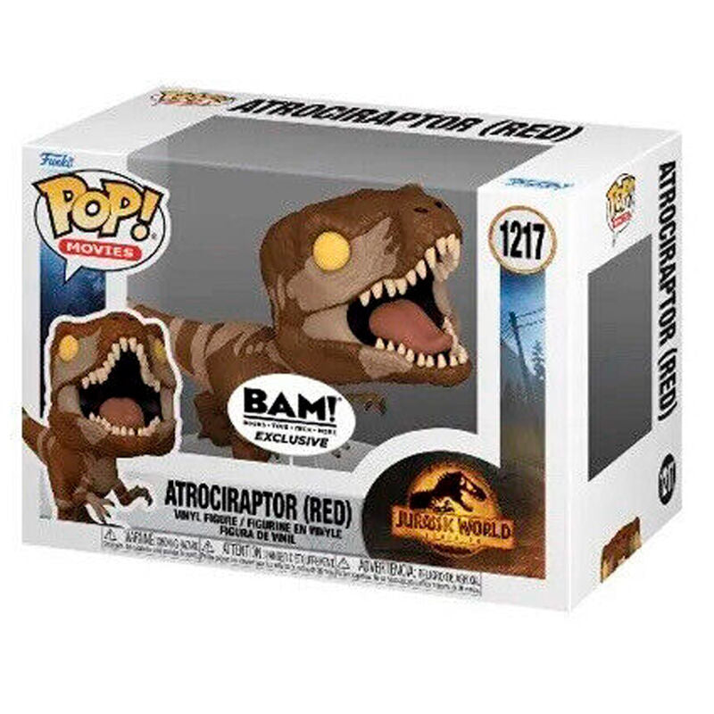 Figura POP exclusiva del Atrociraptor rojo de Jurassic World