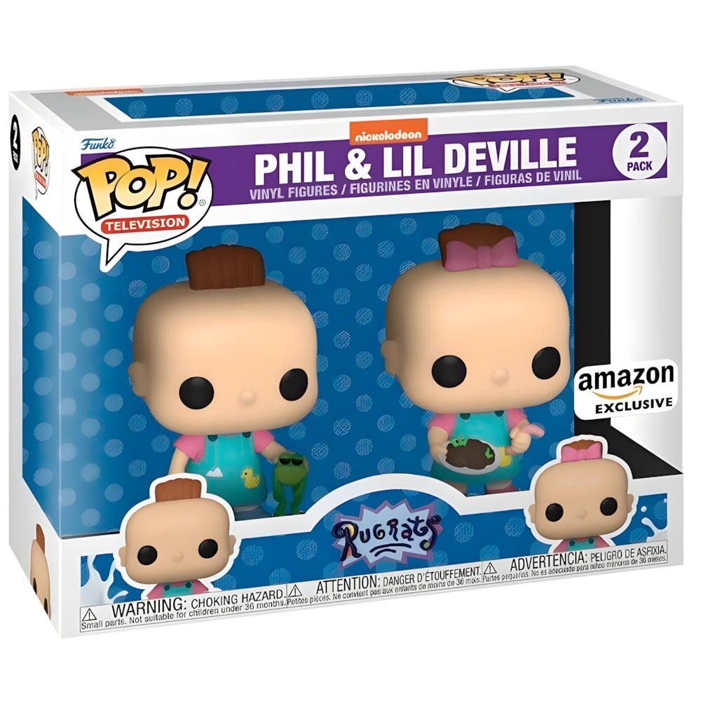 blister 2 pop figures rugrats phil & lil exclusive