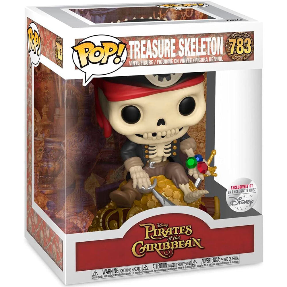 Statuetta esclusiva POP Deluxe Scheletro del Tesoro dei Pirati dei Caraibi