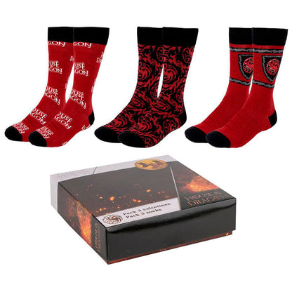 Set of 3 adult socks The House of the Dragon