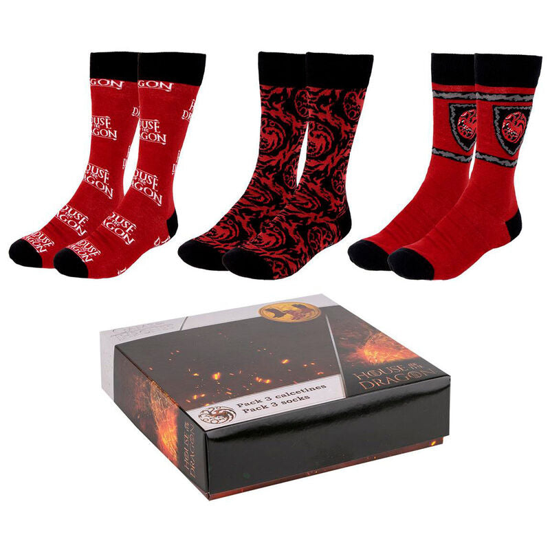 Set of 3 adult socks The House of the Dragon
