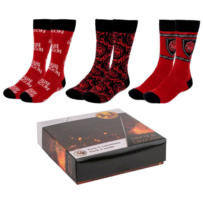 Set of 3 adult socks The House of the Dragon