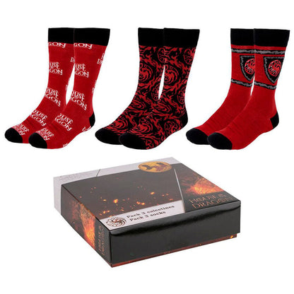 Set of 3 adult socks The House of the Dragon