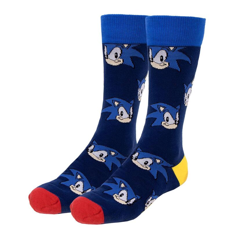Set mit 3 Sonic the Hedgehog Socken für Erwachsene