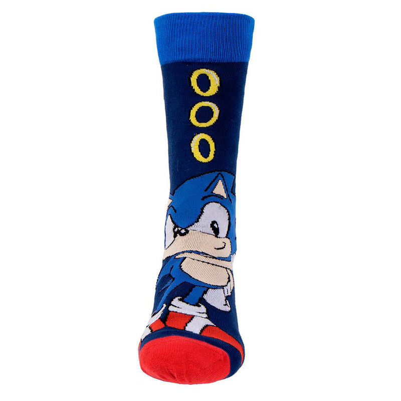 Set mit 3 Sonic the Hedgehog Socken für Erwachsene