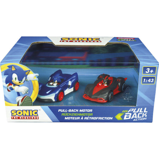 Sonic Vs Shadow Team Sonic Racing Pull Speed ​​Sonic the Hedgehog Car Set