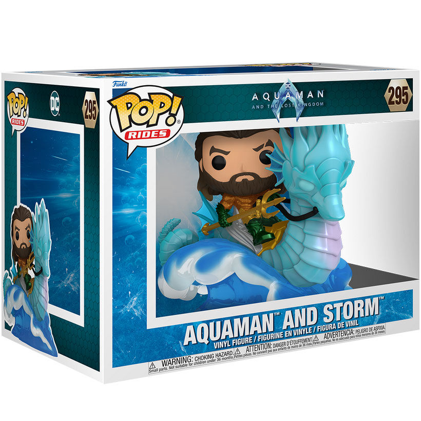 POP Ride Deluxe DC Comics Aquaman and the Lost Kingdom Aquaman on Storm Figure