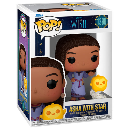 Statuetta POP Disney Wish Asha con stella