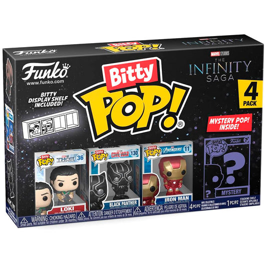 blister 4 figures bitty pop marvel the infinity saga loki