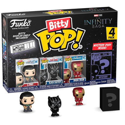 Blister 4 figures Bitty POP Marvel The Infinity Saga Loki