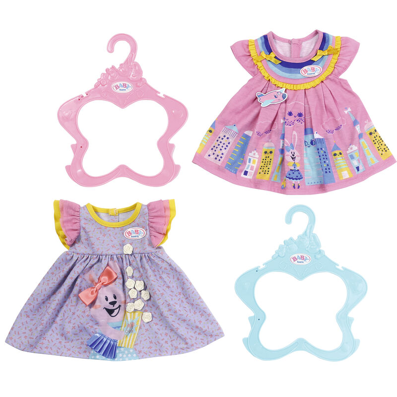 look dresses baby born 43cm assorted