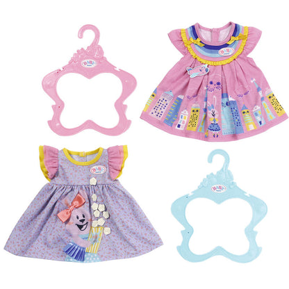 look dresses baby born 43cm assorted