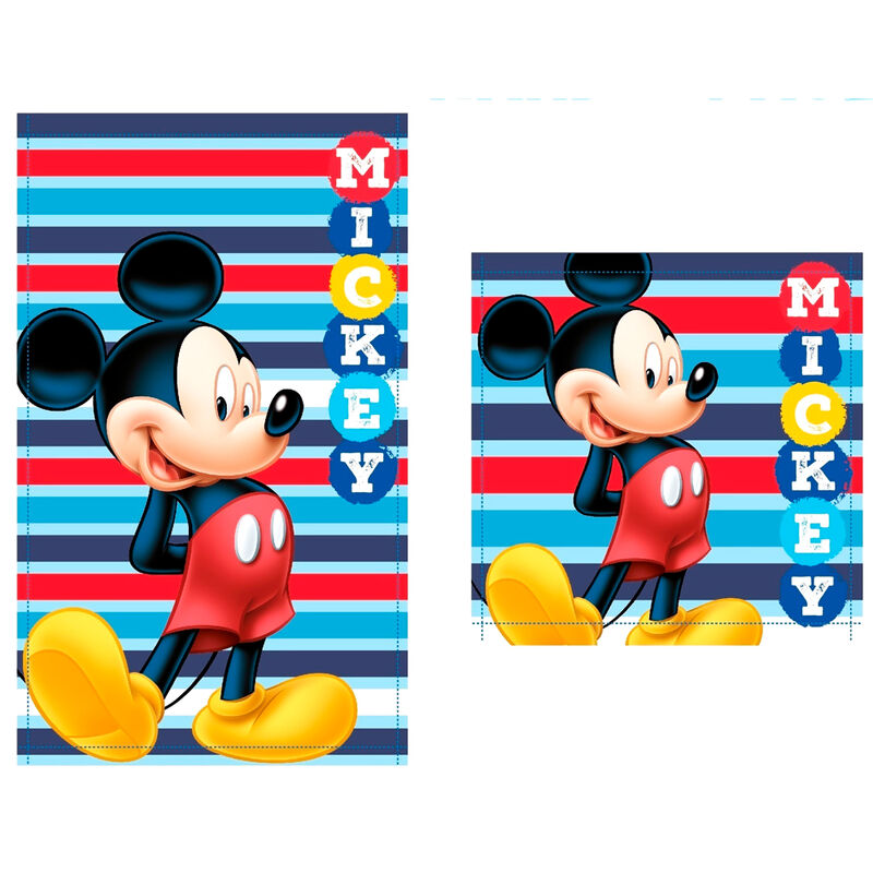 set of 2 mickey mouse disney cotton bath towels