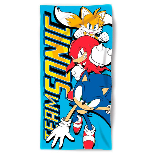 sonic the hedgehog cotton towel