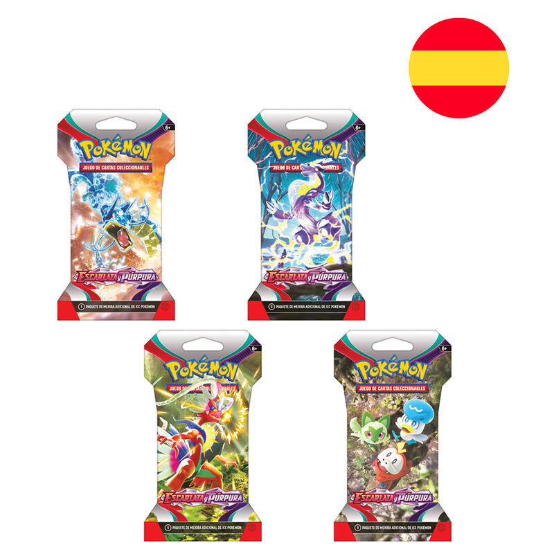 regarding the scarlet and violet pokemon cards in spanish