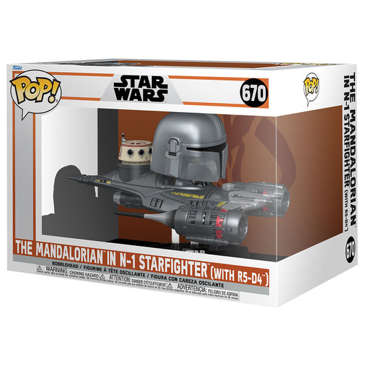 figure pop rider deluxe star wars mandalorian 9 the mandalorian in n 1 starfighter