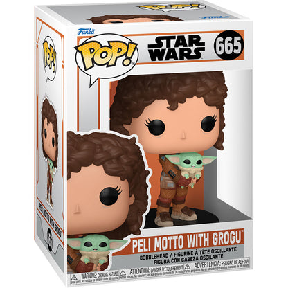 pop figure star wars mandalorian 9 peli motto with grogu