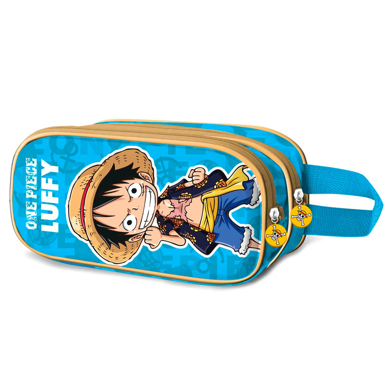 monkey one piece double pencil case