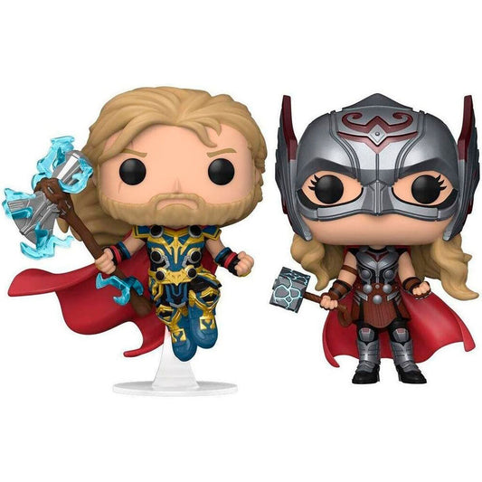 Blisterpackung mit 2 POP Figuren Marvel Thor Love and Thunder Thor & Mighty Thor Exklusiv