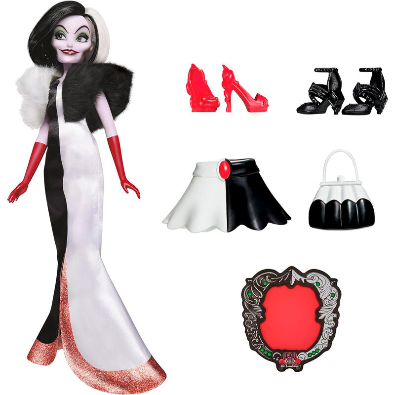 cruella de vil disney villains doll 28cm