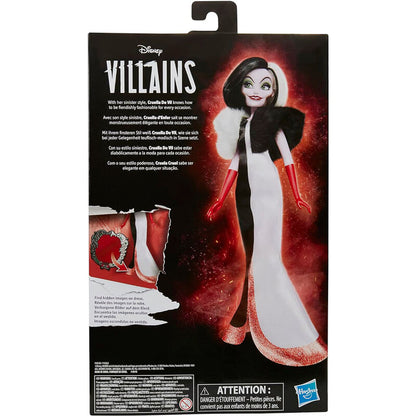 Lalka Cruella de Vil Disney złoczyńcy 28 cm