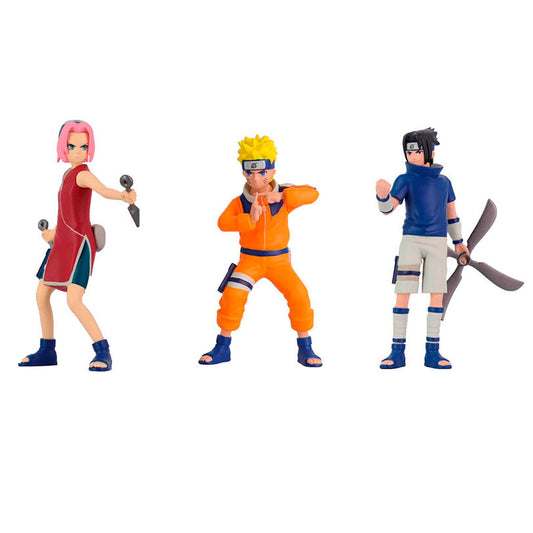 assorted naruto shippuden figures