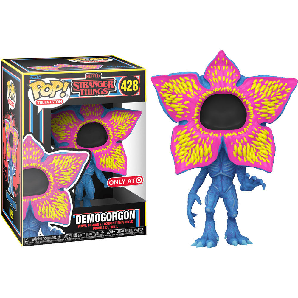 Figura POP Stranger Things Demogorgon de cara abierta (Exclusiva de luz negra)