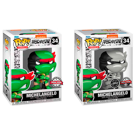 pop teenage mutant ninja turtles michelangelo exclusive 5  1 chase figure
