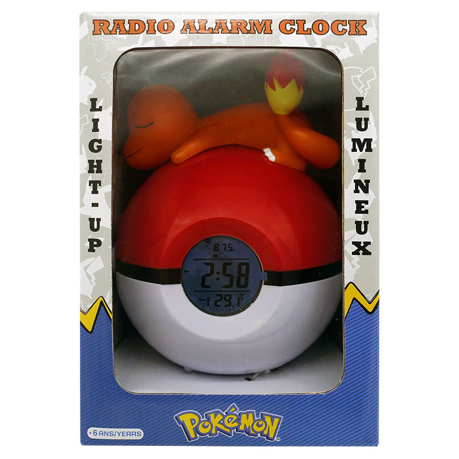 Lampa budzik LED Charmander Pokeball Pokemon