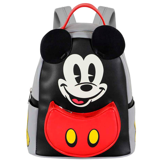 Mochila Disney Mickey com rosto expressivo 29 cm