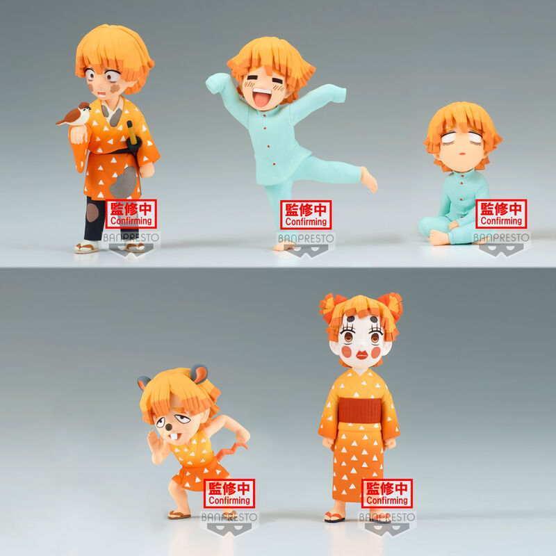 Figurka Zenitsu Agatsuma World Kolekcjonerska pogromczyni demonów Kimetsu No Yaiba 7 cm różne