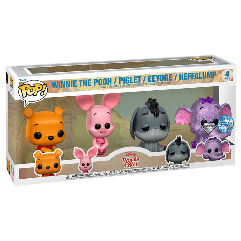 blister 4 pop figures disney winnie the pooh exclusive