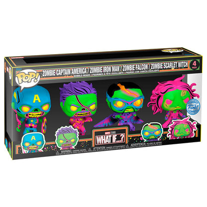 blister 4 pop figures marvel what if  exclusive