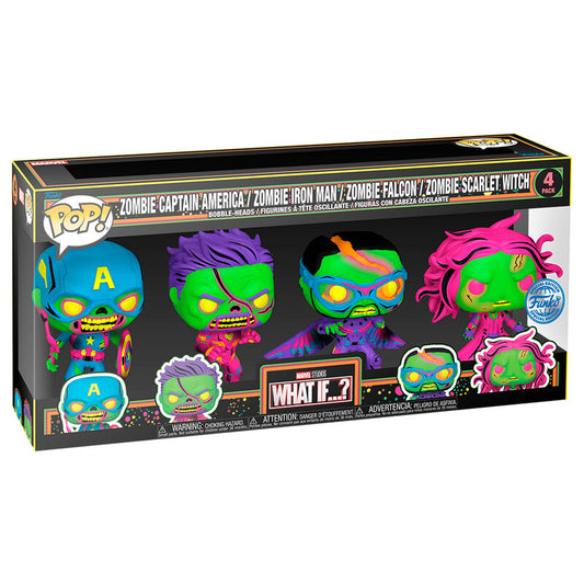 blister 4 pop figures marvel what if  exclusive