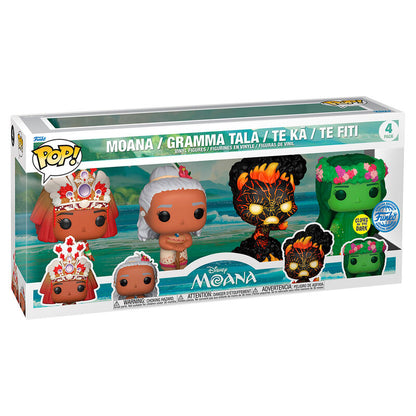 blister of 4 pop figures disney vaiana moana exclusive